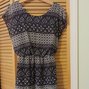 City Triangle Black and White Dress